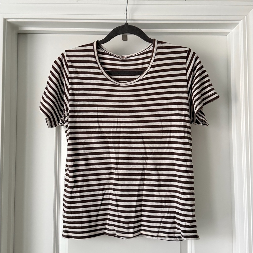 Vintage XTC Brown Striped Tee